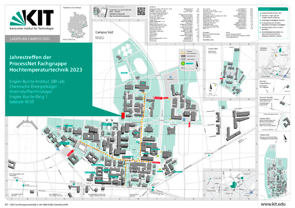 Lageplan KIT Campus Süd